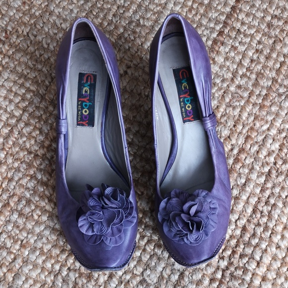 Everybody by BZ Moda purple leather pumps - Picture 13 of 15